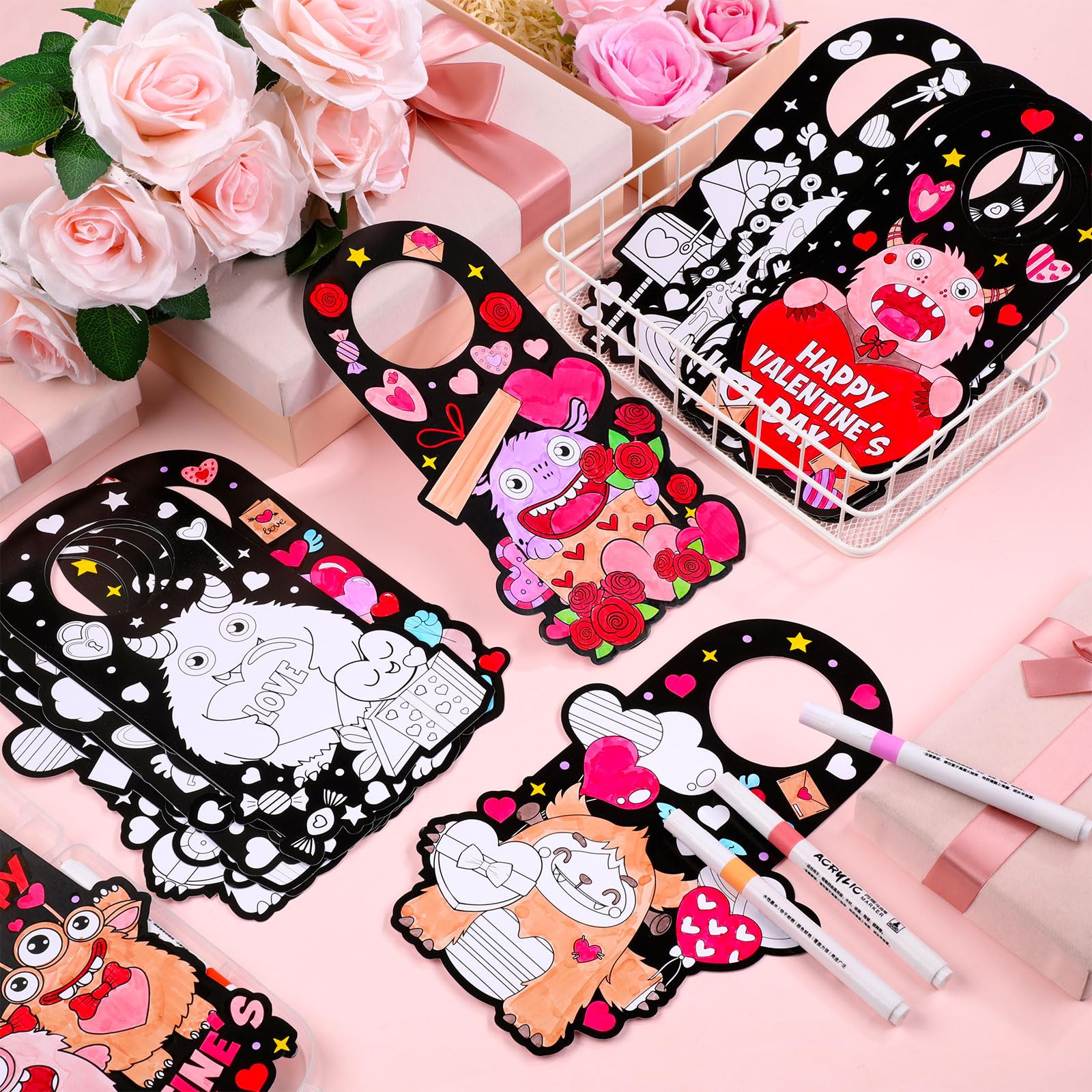 Lunmon Valentine door hanger kit with 24 styles inspires festive decorating and thoughtful gifting