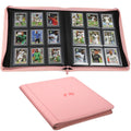 LUNNSHO Toploader Binder cover in pink shows a durable PU leather exterior.