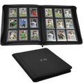 LUNNSHO Toploader Binder close-up of textured PU leather cover for durability
