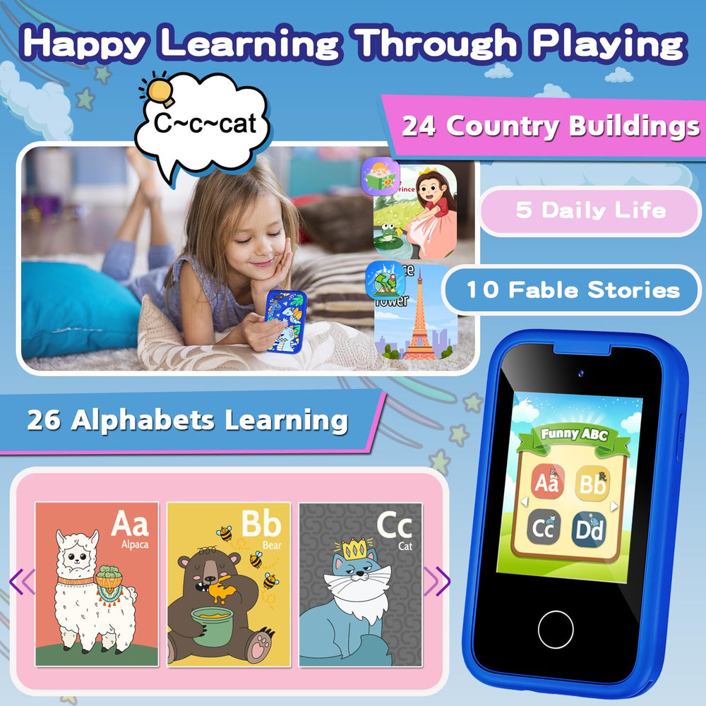 Luoba Kids Phone dual-camera rear view captures memories with friends.