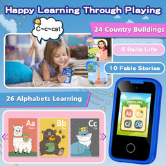 Luoba Kids Phone dual-camera rear view captures memories with friends.