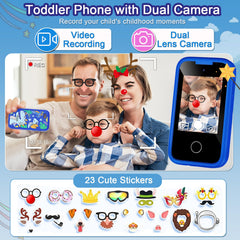 Luoba Kids Phone dual-camera front view enables selfies and quick moments.