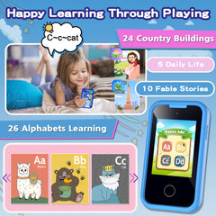 Luoba Kids Phone durable silicone case protects during daily play.