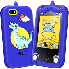 Luoba kids phone front view, compact and easy to hold for small hands.