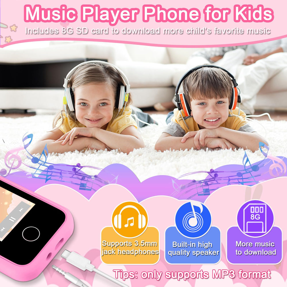 Luoba Kids Phone silicone case helps protect against drops during play.