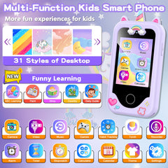 Luoba Kids Smart Phone rear dual camera setup for capturing memories with family and friends.