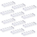 LUOBAO acrylic poker chip tray in clear finish organizing up to 100 chips during games.