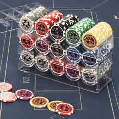 LUOBAO tray supports 100-chip capacity for organized home games and clubs.