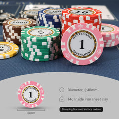 LUOBAO Monte Carlo design poker chip adds elegant European flair