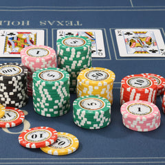 LUOBAO numbered chips help track bets during play