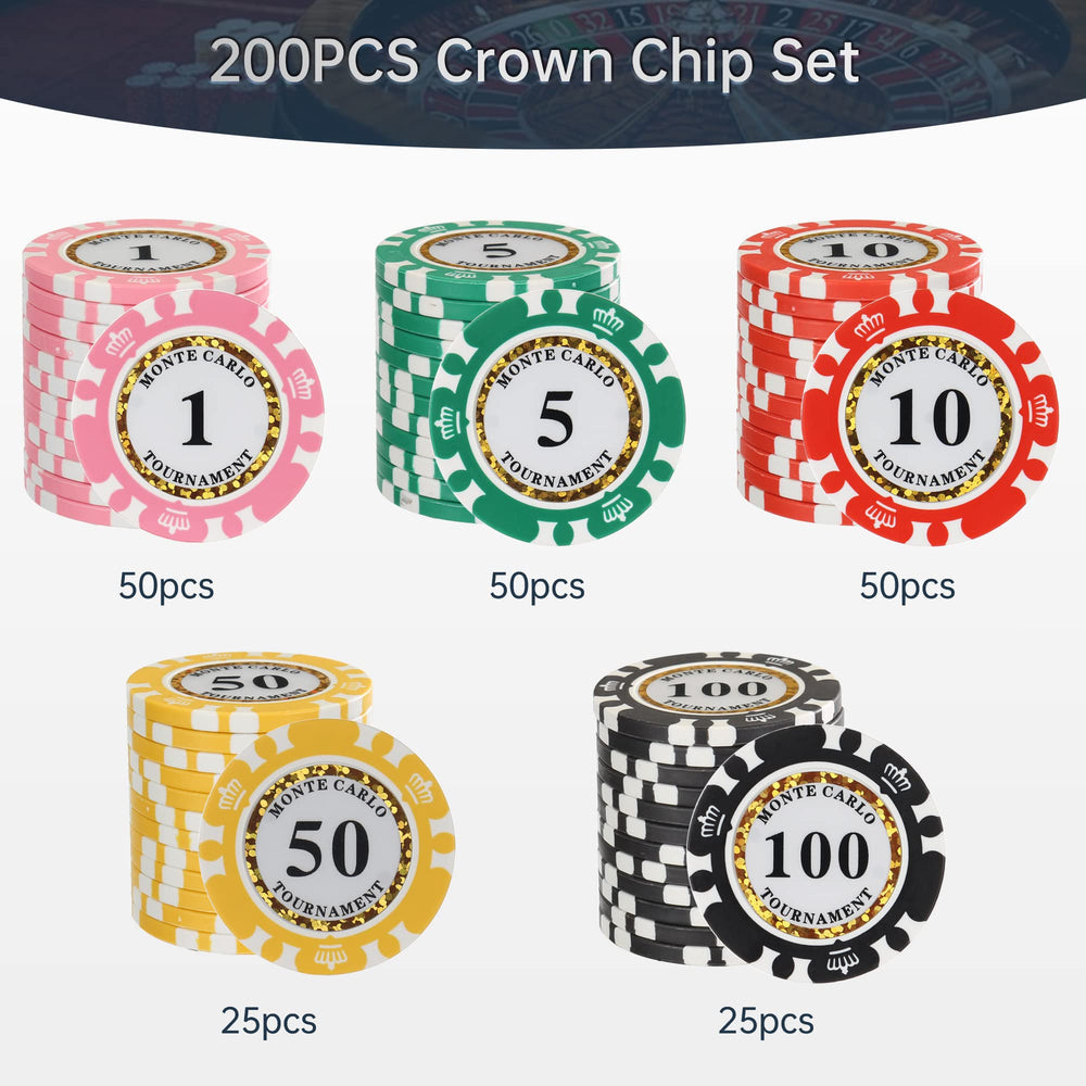 LUOBAO poker chips with 40mm diameter for consistent stacking