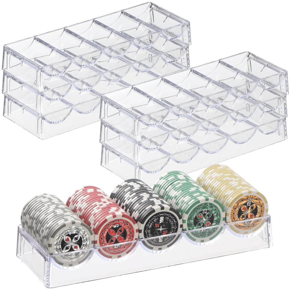 LUOBAO Texas Hold’em tray keeps chips accessible for smooth rounds.