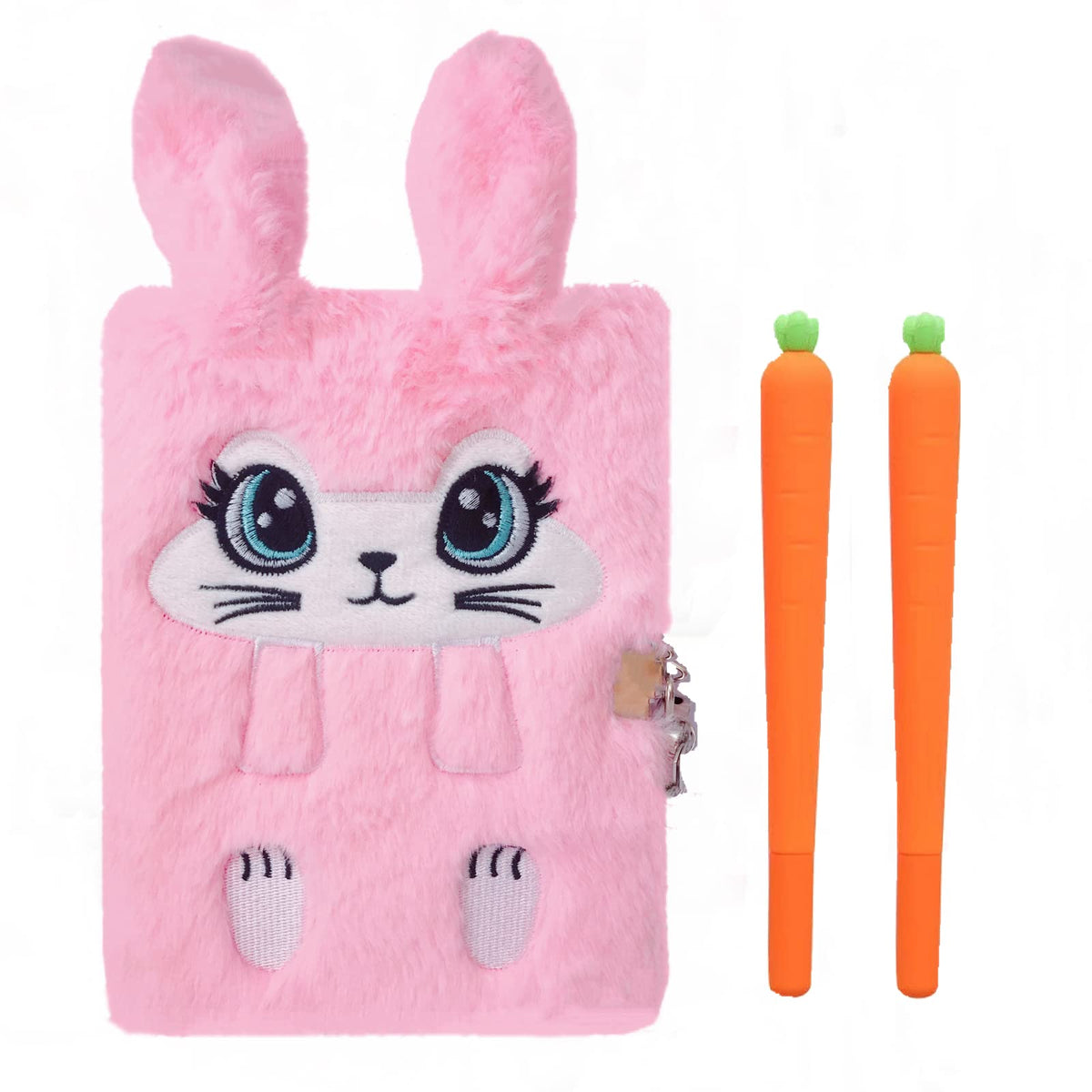 Luolizon bunny diary cover with lock keeps secrets safe for young writers.