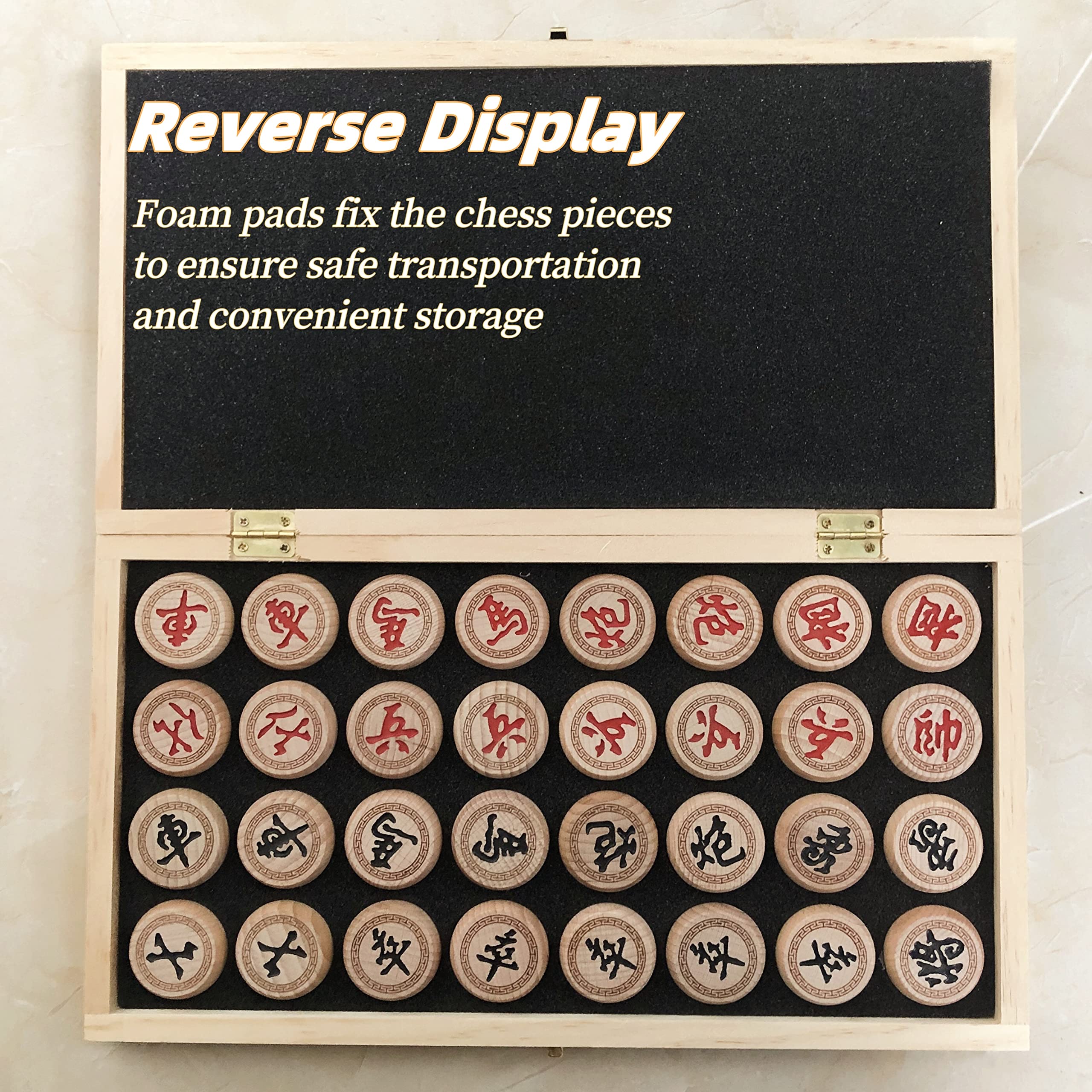 Luoyer open Xiangqi board shows generous playing area for comfortable moves