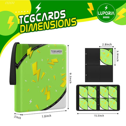 Luporia binder with 50 removable sleeves for expanding MTG/TCG collections
