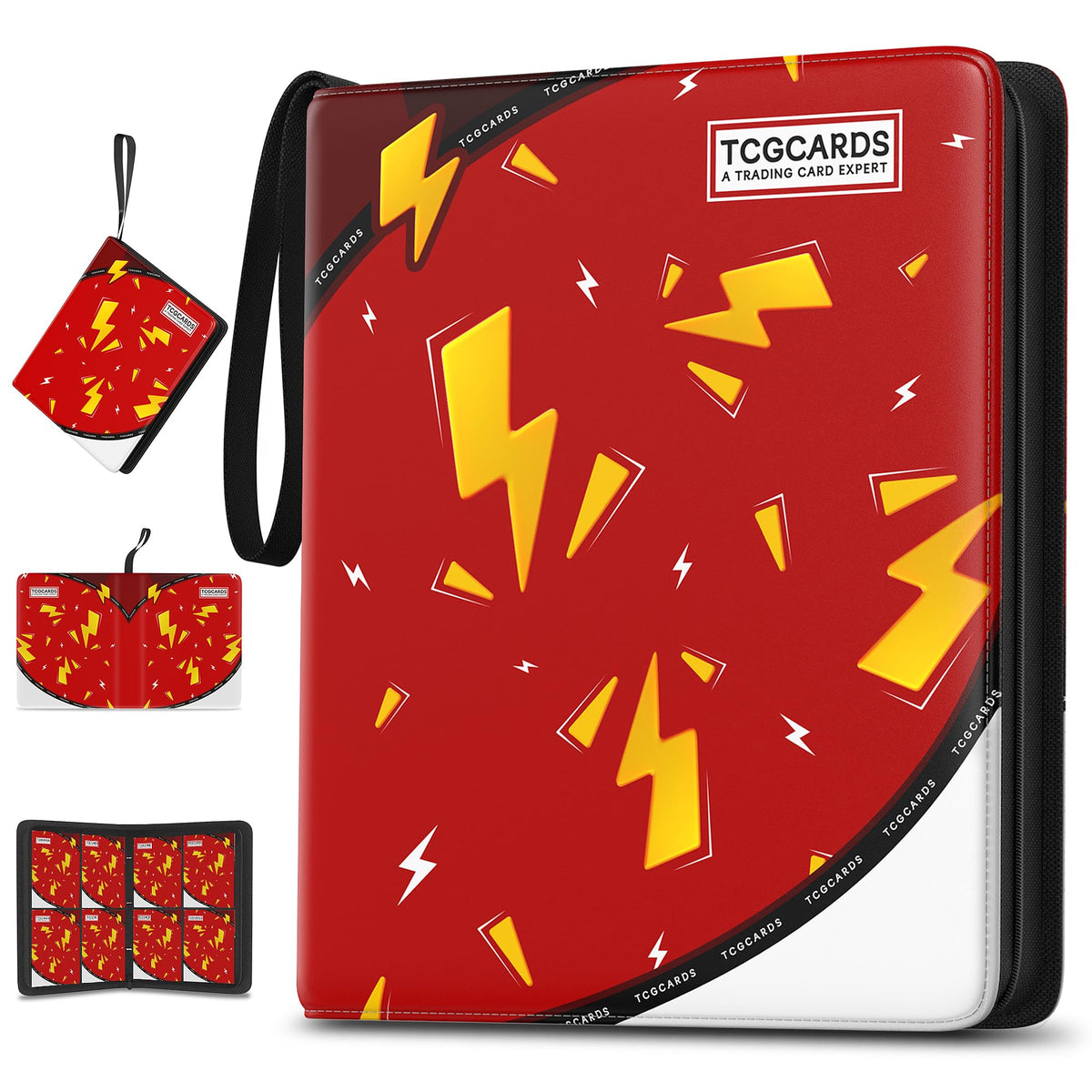 Luporia four-pocket binder with 400-card capacity for MTG and TCG collections.
