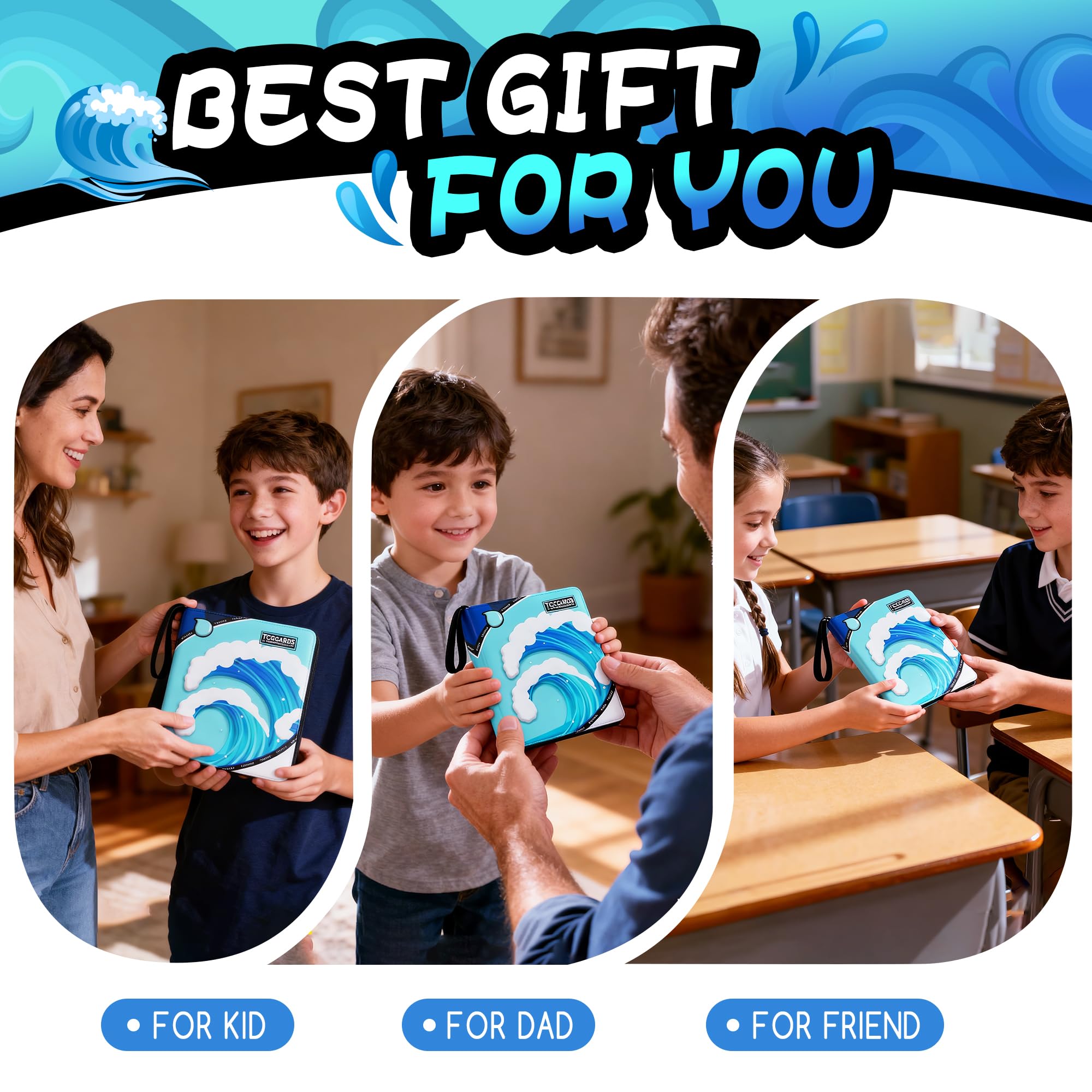 Luporia gift-ready card binder for kids and collectors