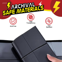 Luporia binder compatible with standard sleeves and various card types.