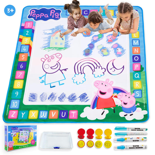 LUPPA Peppa Pig Water Doodle Mat shows a large area for mess-free, creative play