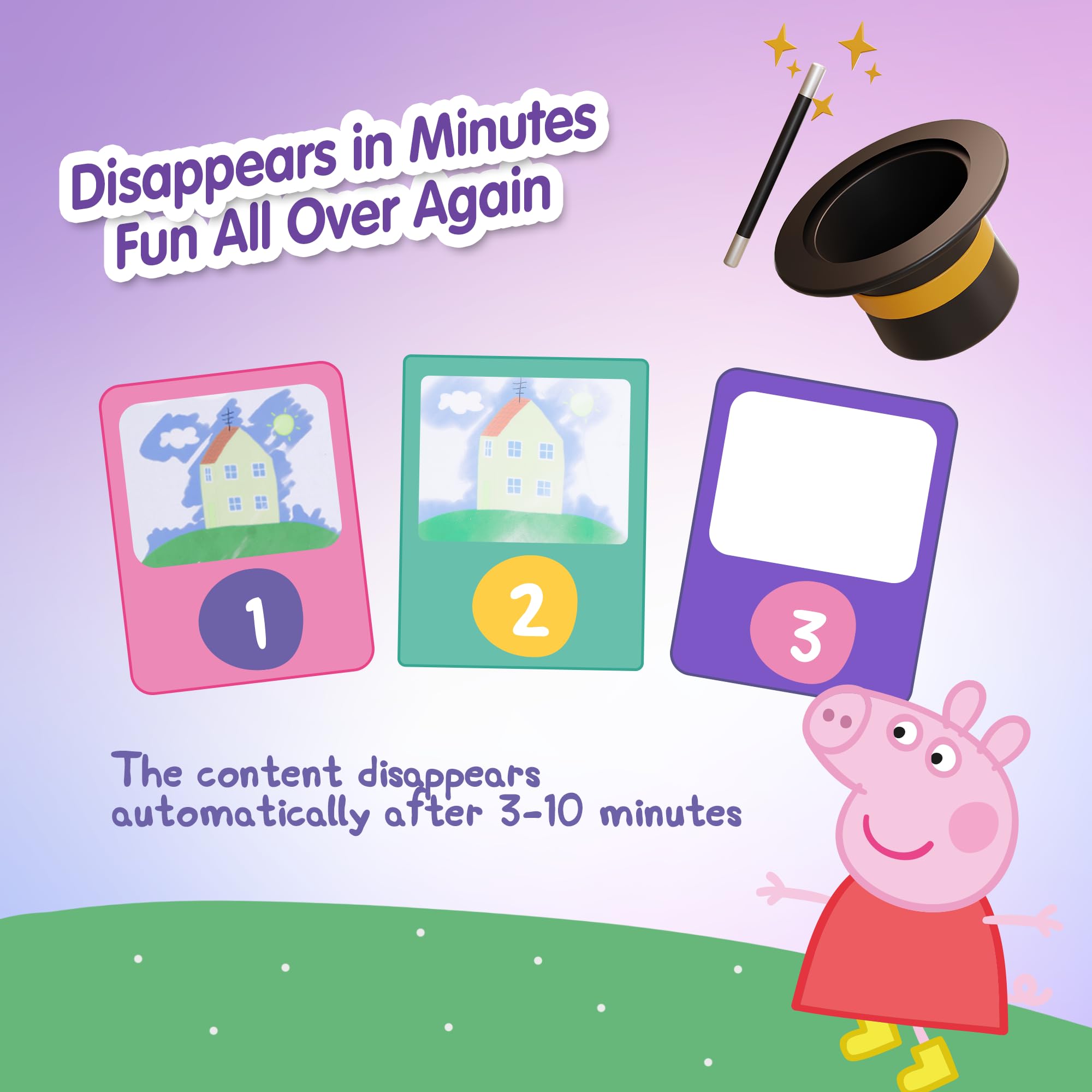 LUPPA Peppa Pig Water Doodle Mat features letters and numbers to spark early learning