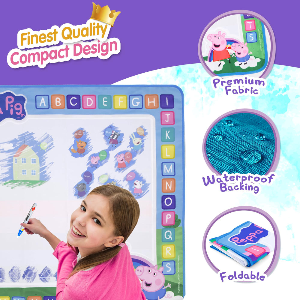 LUPPA Peppa Pig Water Doodle Mat reusable and eco-friendly for sustainable play