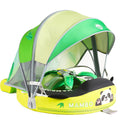 Lurui baby float with removable canopy shields infant from sun