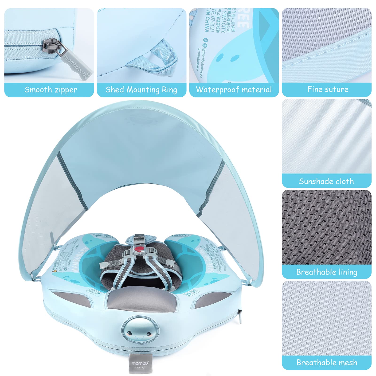 Lurui waterproof, skin-friendly fabric for gentle contact with baby skin.