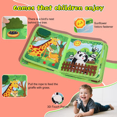 Lurui Busy Book buttoning and zipping promotes self-care habits with practical tasks