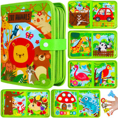 Lurui Busy Book Farm Animals page helps toddlers develop fine motor skills during play