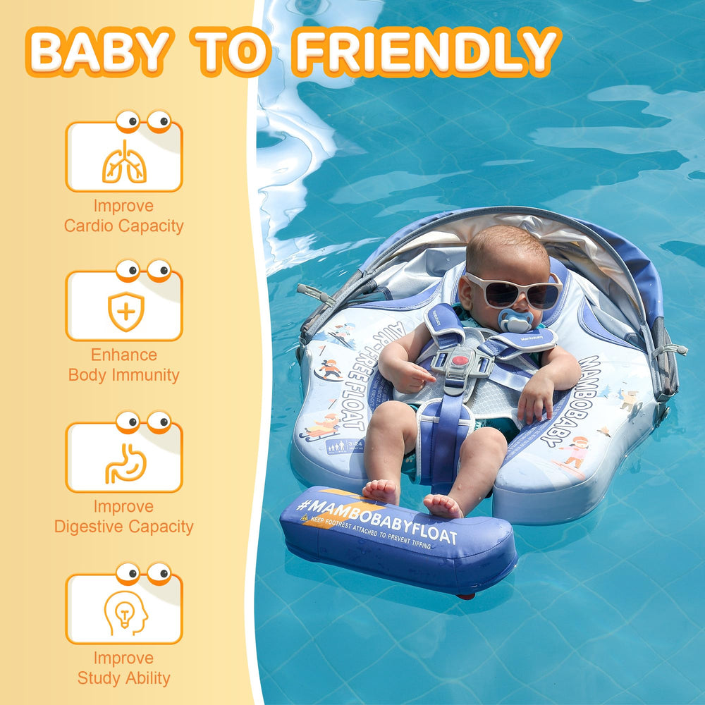 Lurui non-inflatable float prevents leaks for quick, safe setup.