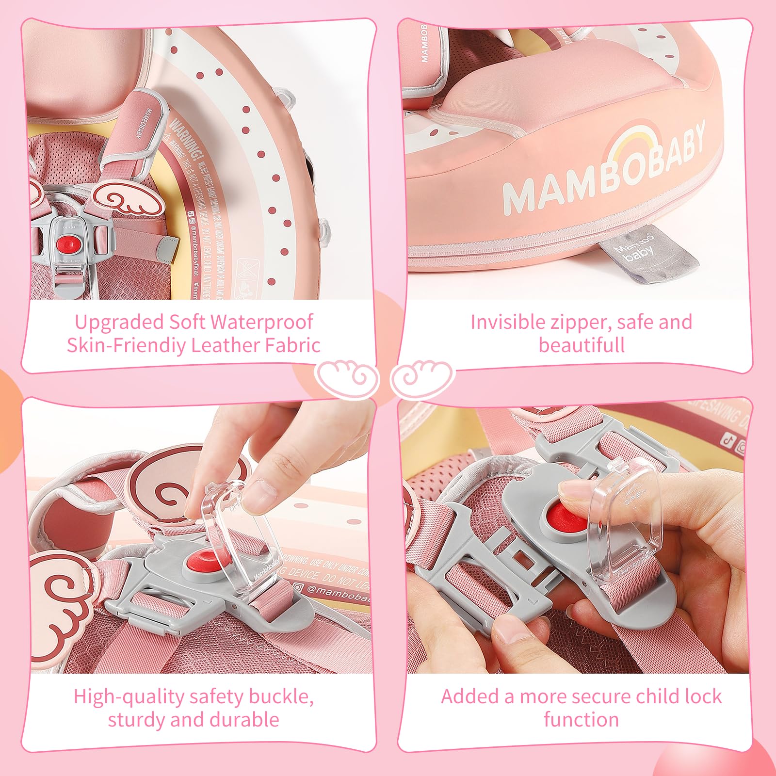 Lurui Mambobaby five-point belt prevents slipping for added safety