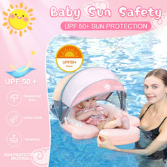 Lurui Mambobaby removable canopy shields skin while relaxing in shade