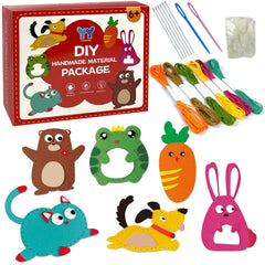 LURVUO DIY doll sewing kit box and tools for beginners' creative sewing sessions.