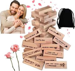 Lust Tower 48-piece wooden blocks for date-night play