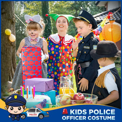 Luucio police costume kids shirt ideal for school play and costume parties