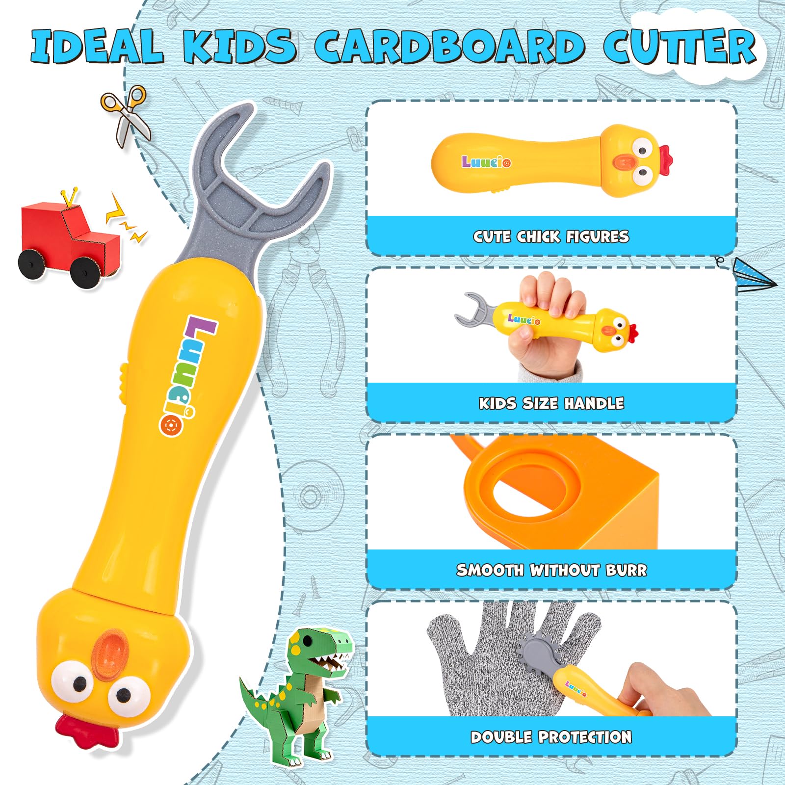 Luucio removable tools kit lets kids switch tools quickly.