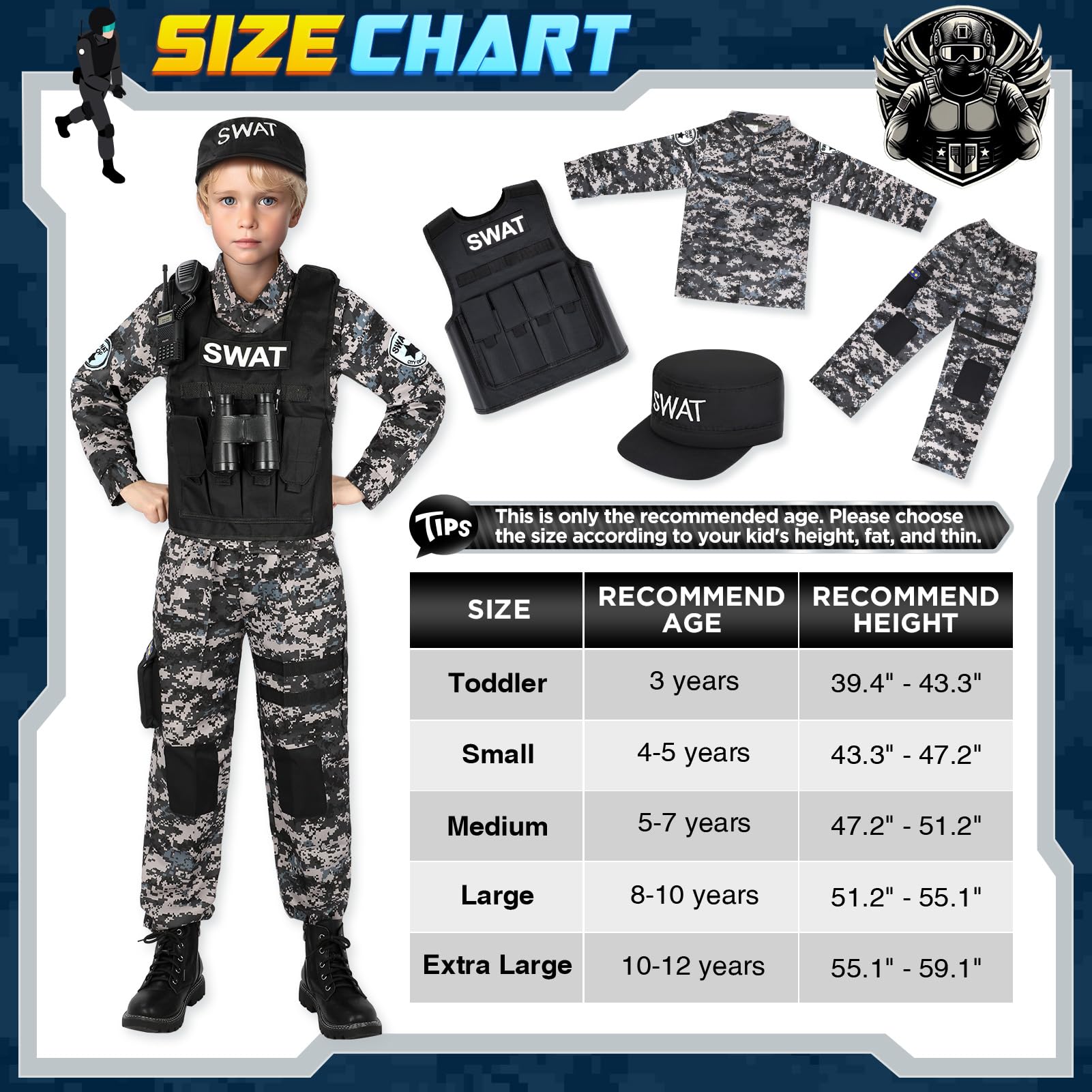 Luucio SWAT binoculars spark scouting and dramatic play moments