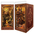 Luuwik Firelight Library Nook glow enhances cozy shelf ambiance