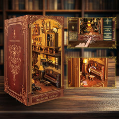 Luuwik Firelight Library Nook miniature library creates a magical display