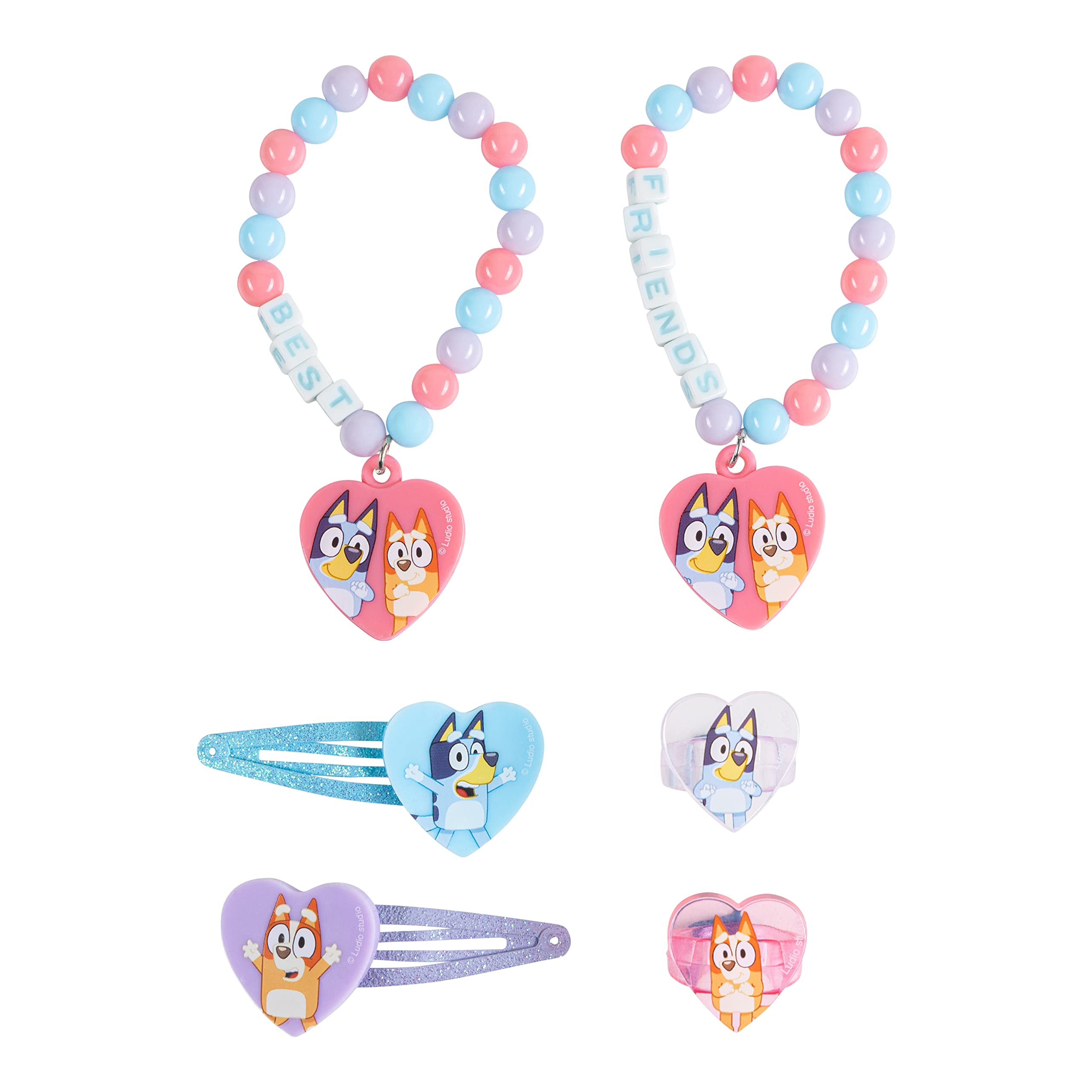 LUV HER Bluey BFF snap hair clips complete playful hairstyles