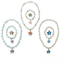 LUV HER Bluey emblem necklace closeup highlighting kid-friendly design and style