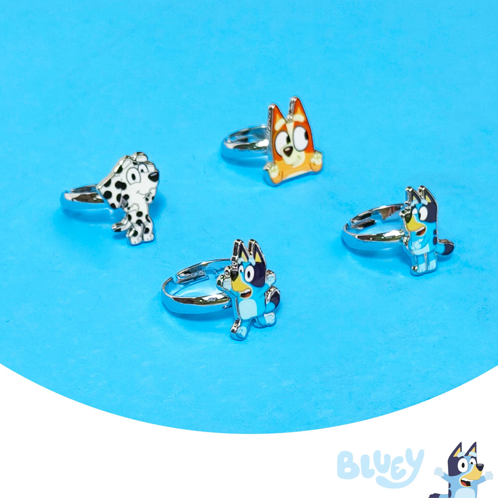 Luv Her Bluey metal charms close-up showing durable character charms