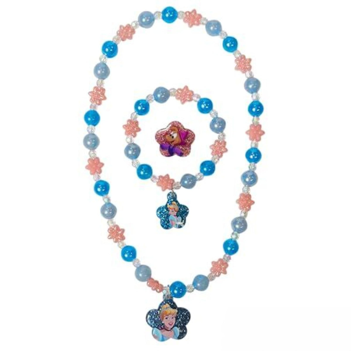 LUV HER Cinderella necklace with emblem for imaginative dress-up play