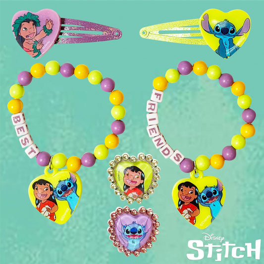 LUV HER Disney Stitch BFF box set bead bracelets spark creative styling.