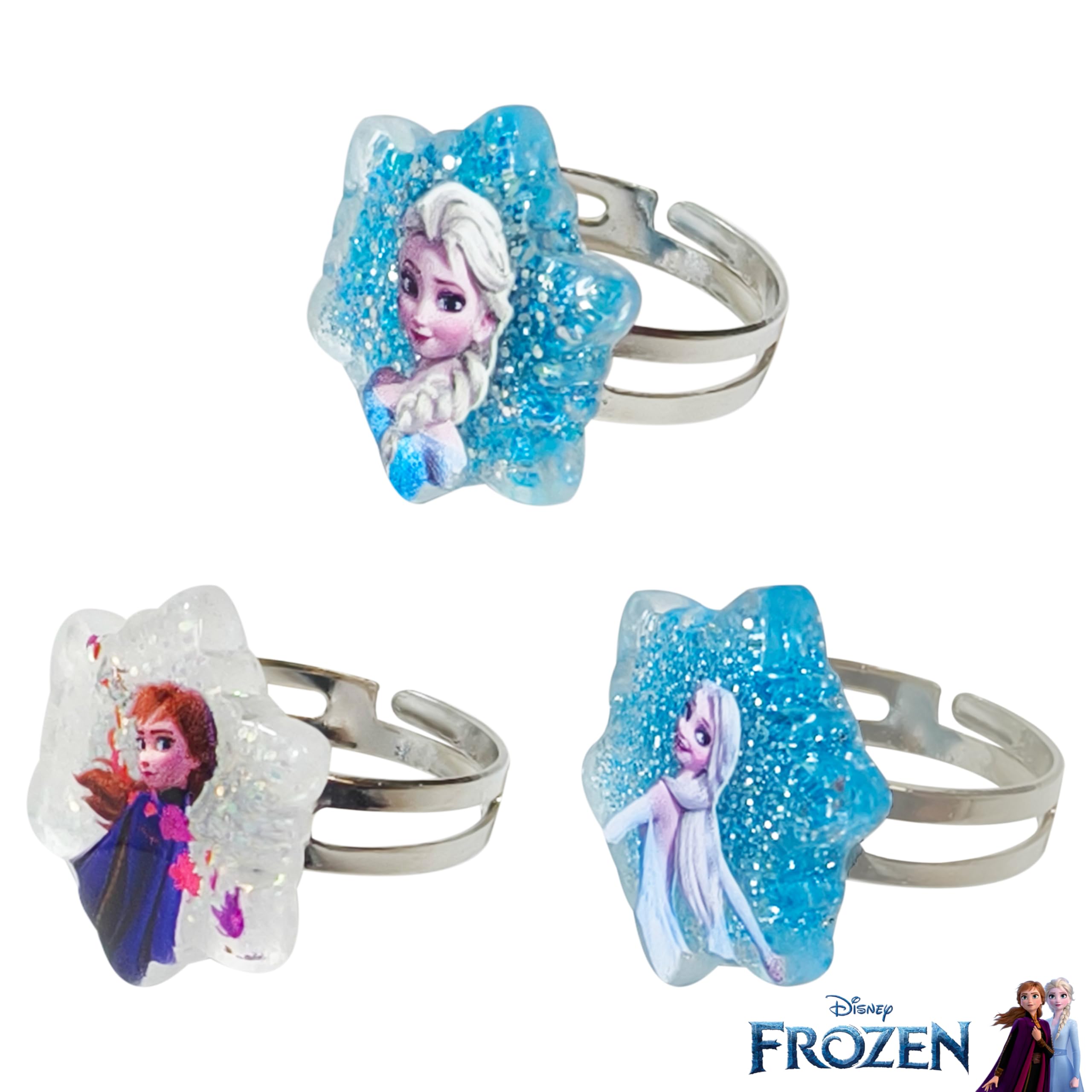 LUV HER Frozen rings for tiny hands during pretend styling sessions.
