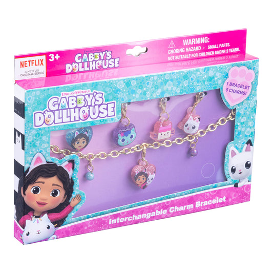 LUV HER Gabby's Dollhouse bracelet shown with clasp, easy to wear and secure.