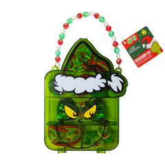 LUV HER Grinch hair clip with charm adds festive flair to hairstyles