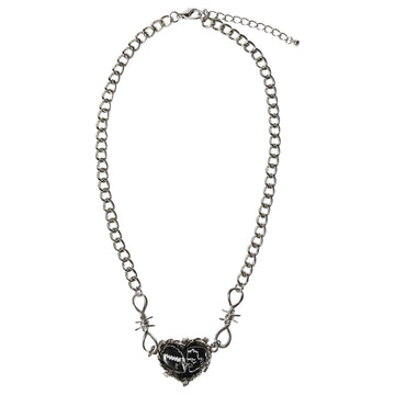 LUV HER Kids Universal Monsters Necklace with Bride of Frankenstein pendant, perfect for costume parties.