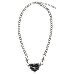 LUV HER Kids Universal Monsters Necklace with Bride of Frankenstein pendant, perfect for costume parties.