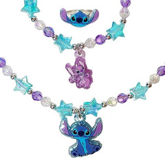 LUV HER Stitch Play necklace with pink star emblem for toddler dress-up